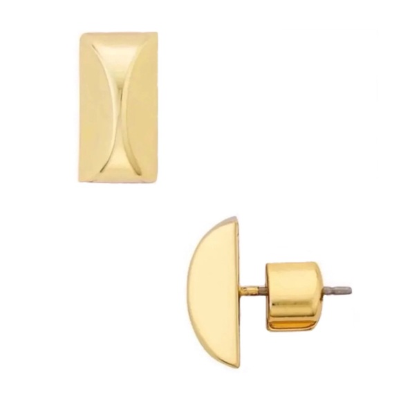 KATE SPADE • Gold Sliced Scalloped Earrings - Picture 1 of 3